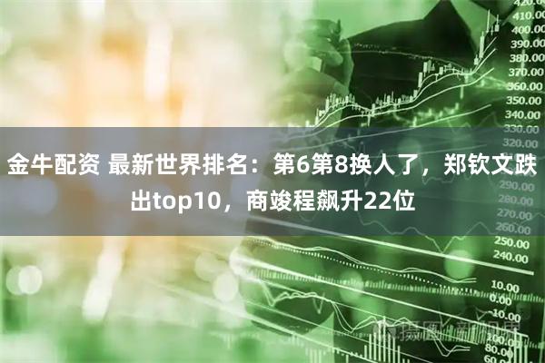 金牛配资 最新世界排名：第6第8换人了，郑钦文跌出top10，商竣程飙升22位